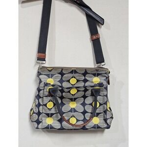Orla Kiely Yellow And Grey Satchel /Crossbody Floral